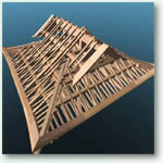 桃源院山門屋根